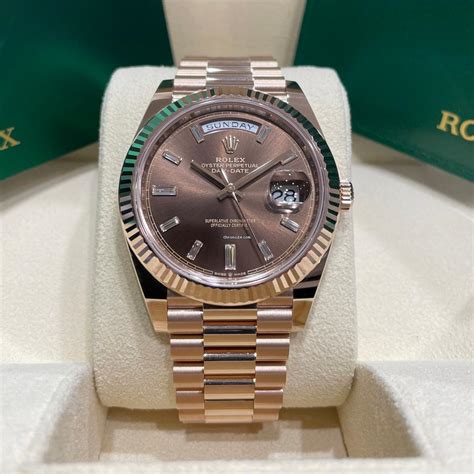 chrono24 rolex day date rose gold|rolex day date 40 228235.